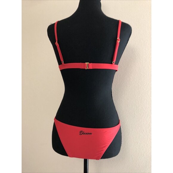 Dixxon Bikini Top and Bottom RED Size Large NWT - Picture 4 of 11
